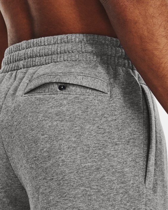 Men's UA Rival Fleece Shorts, Gray, pdpMainDesktop image number 3